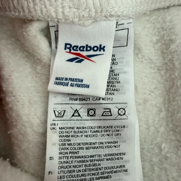 White Reebok Sweatpants Size XS/S - Picture 5 of 8
